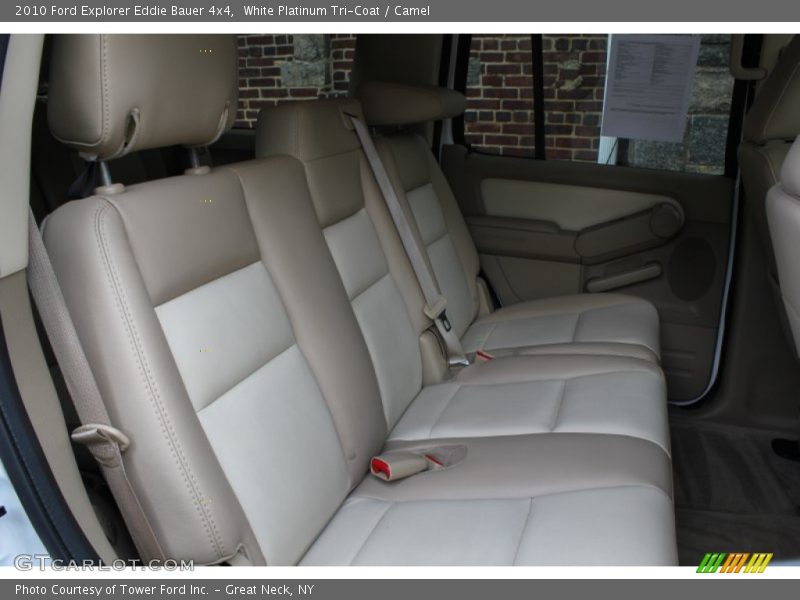 White Platinum Tri-Coat / Camel 2010 Ford Explorer Eddie Bauer 4x4