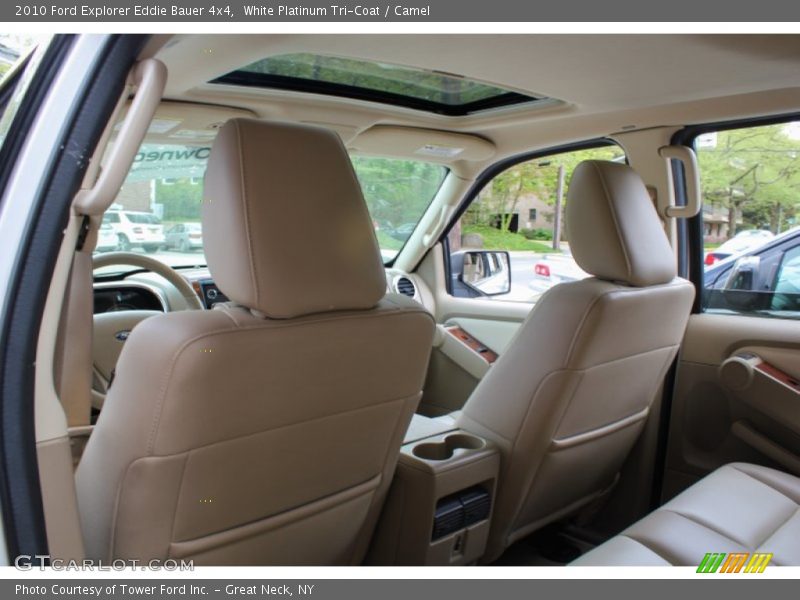 White Platinum Tri-Coat / Camel 2010 Ford Explorer Eddie Bauer 4x4