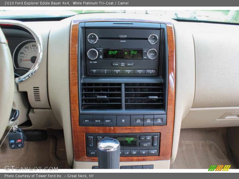 White Platinum Tri-Coat / Camel 2010 Ford Explorer Eddie Bauer 4x4