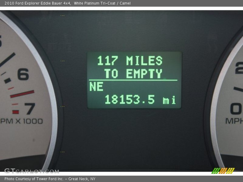 White Platinum Tri-Coat / Camel 2010 Ford Explorer Eddie Bauer 4x4