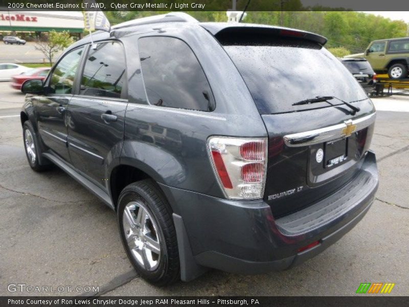 Cyber Gray Metallic / Light Gray 2009 Chevrolet Equinox LT AWD