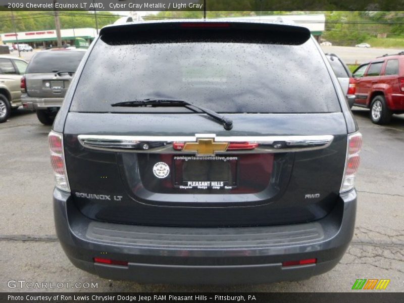 Cyber Gray Metallic / Light Gray 2009 Chevrolet Equinox LT AWD