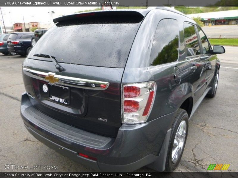 Cyber Gray Metallic / Light Gray 2009 Chevrolet Equinox LT AWD