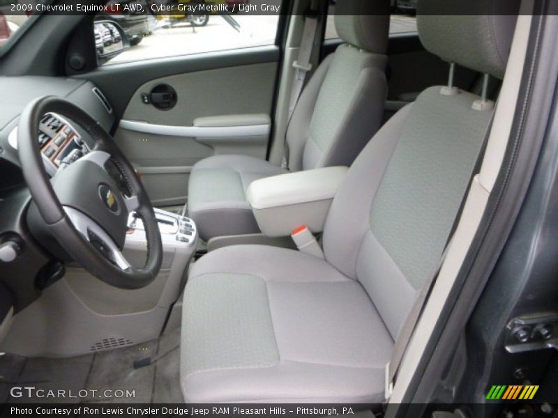 Cyber Gray Metallic / Light Gray 2009 Chevrolet Equinox LT AWD