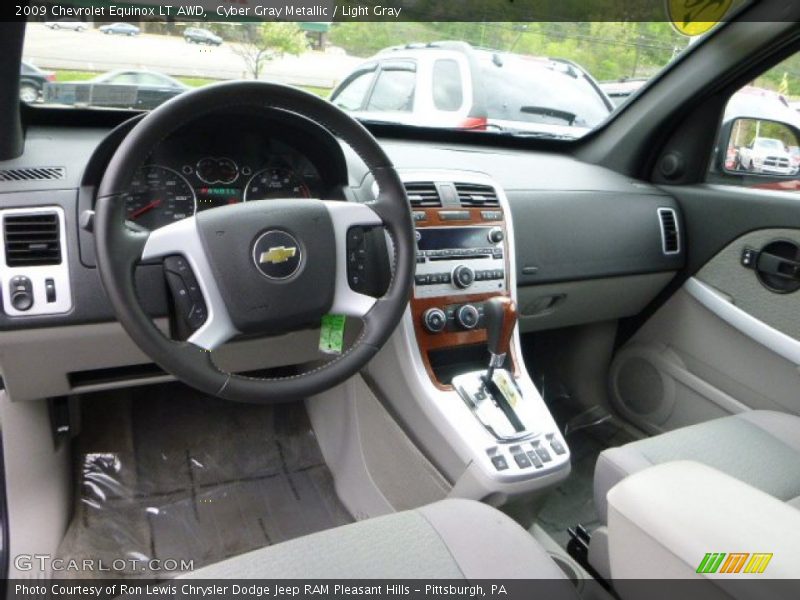 Cyber Gray Metallic / Light Gray 2009 Chevrolet Equinox LT AWD