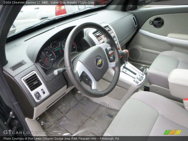 Cyber Gray Metallic / Light Gray 2009 Chevrolet Equinox LT AWD