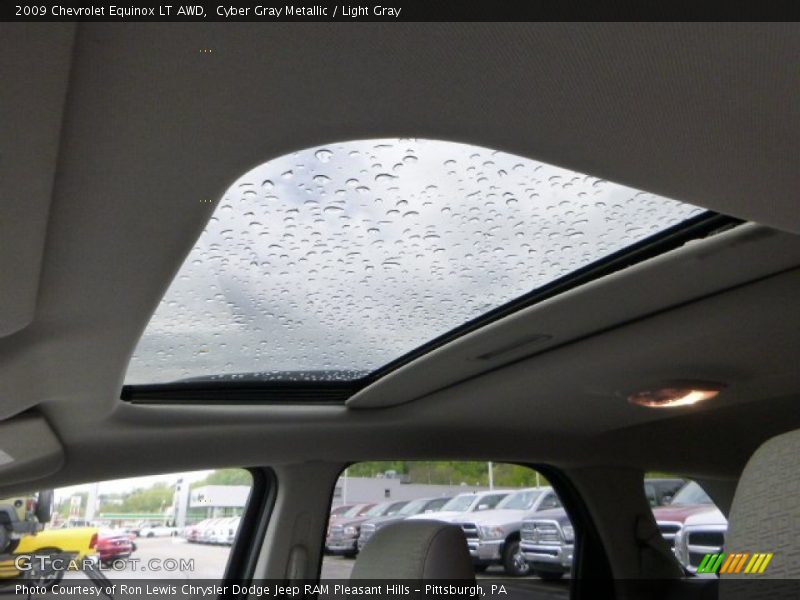 Cyber Gray Metallic / Light Gray 2009 Chevrolet Equinox LT AWD