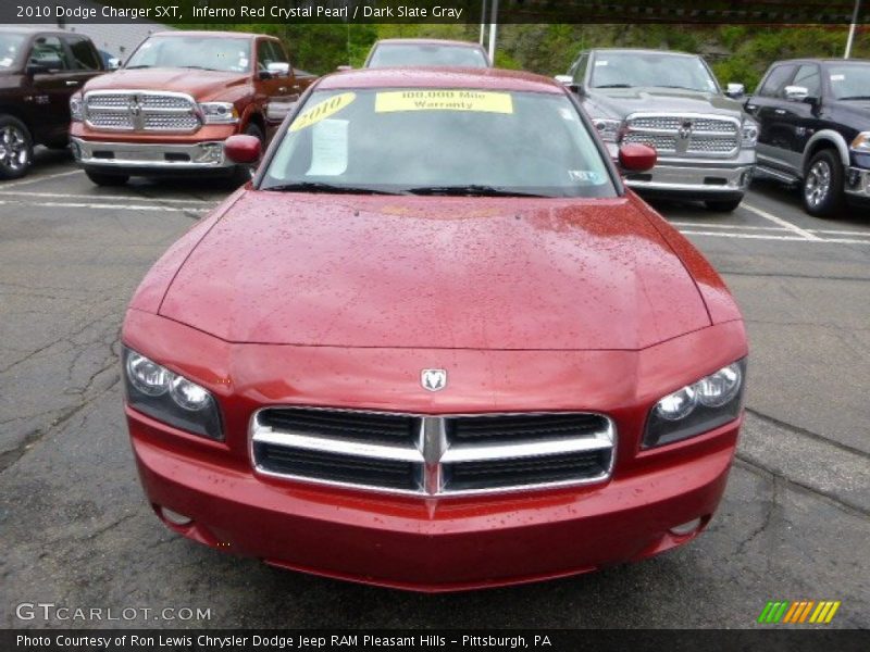 Inferno Red Crystal Pearl / Dark Slate Gray 2010 Dodge Charger SXT