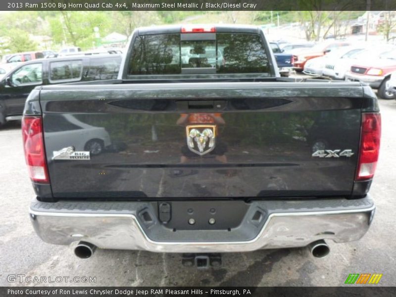 Maximum Steel Metallic / Black/Diesel Gray 2013 Ram 1500 Big Horn Quad Cab 4x4