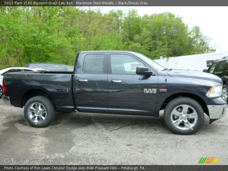 Maximum Steel Metallic / Black/Diesel Gray 2013 Ram 1500 Big Horn Quad Cab 4x4