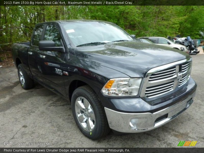 Maximum Steel Metallic / Black/Diesel Gray 2013 Ram 1500 Big Horn Quad Cab 4x4