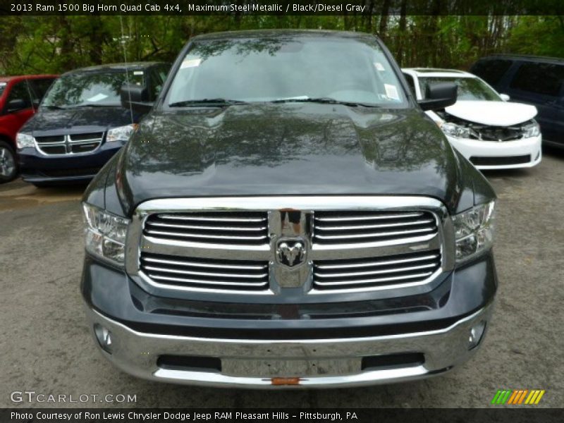 Maximum Steel Metallic / Black/Diesel Gray 2013 Ram 1500 Big Horn Quad Cab 4x4