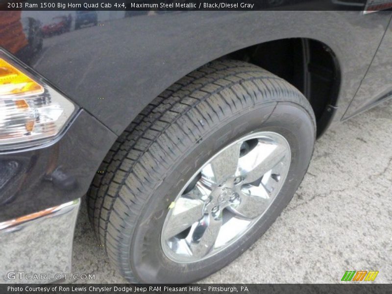 Maximum Steel Metallic / Black/Diesel Gray 2013 Ram 1500 Big Horn Quad Cab 4x4