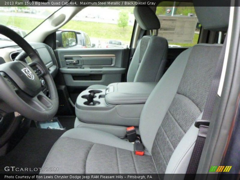 Maximum Steel Metallic / Black/Diesel Gray 2013 Ram 1500 Big Horn Quad Cab 4x4