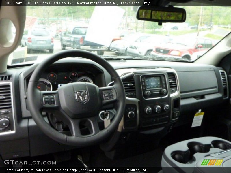 Maximum Steel Metallic / Black/Diesel Gray 2013 Ram 1500 Big Horn Quad Cab 4x4