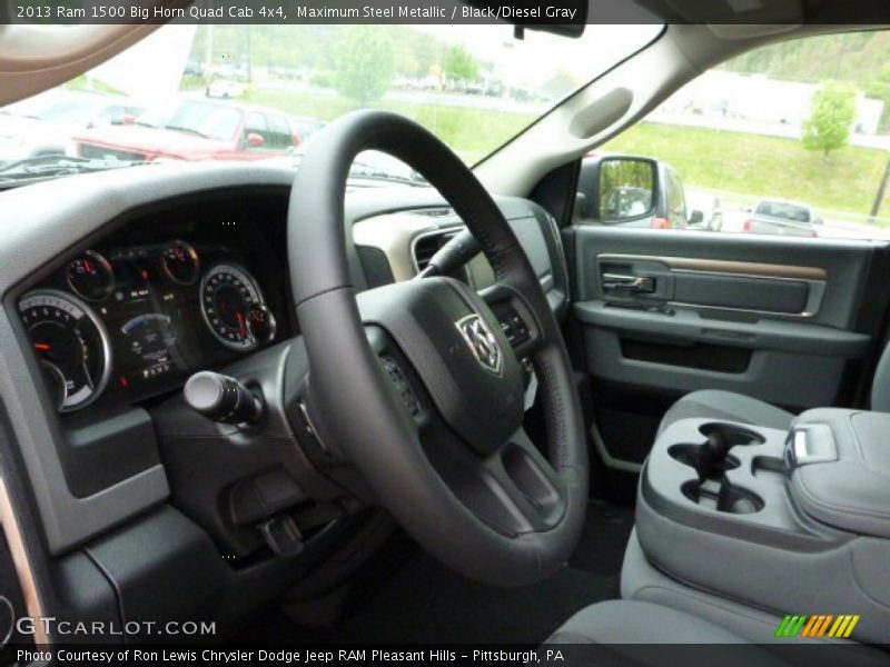 Maximum Steel Metallic / Black/Diesel Gray 2013 Ram 1500 Big Horn Quad Cab 4x4