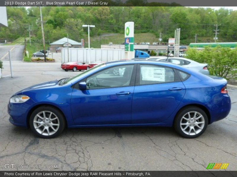  2013 Dart SXT Blue Streak Pearl Coat