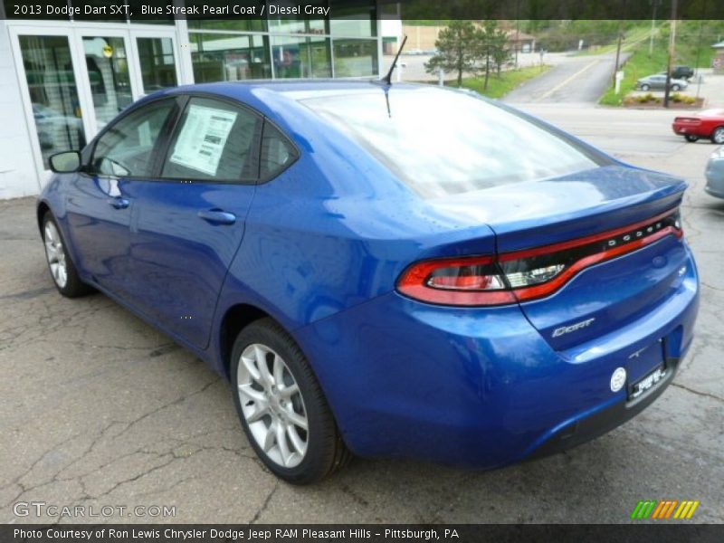 Blue Streak Pearl Coat / Diesel Gray 2013 Dodge Dart SXT