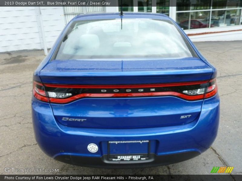 Blue Streak Pearl Coat / Diesel Gray 2013 Dodge Dart SXT