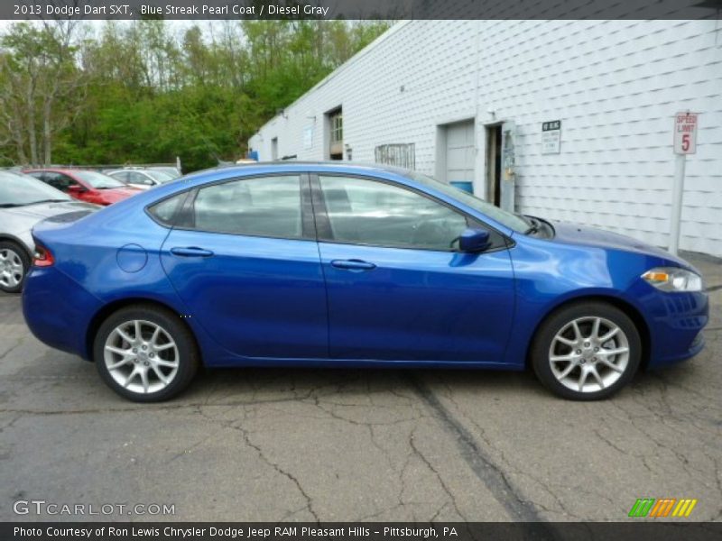 Blue Streak Pearl Coat / Diesel Gray 2013 Dodge Dart SXT