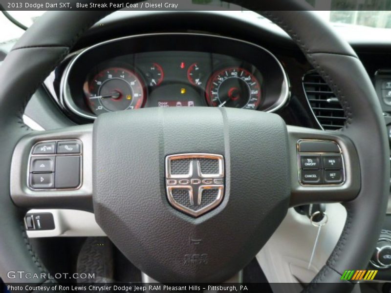 Blue Streak Pearl Coat / Diesel Gray 2013 Dodge Dart SXT