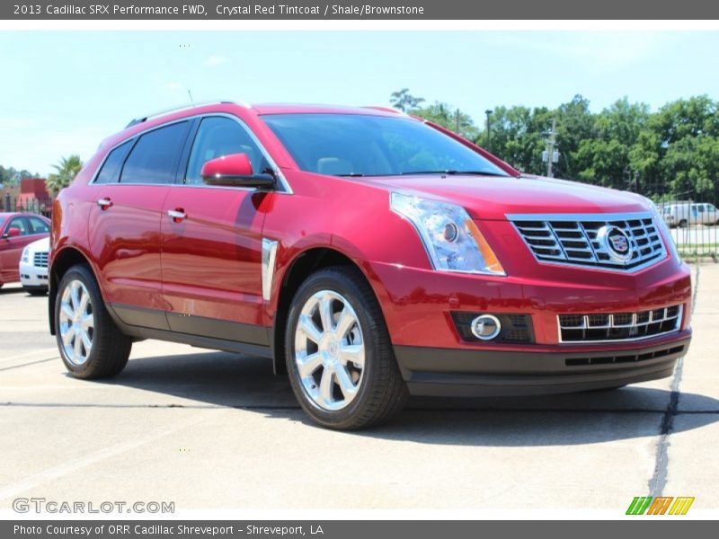 Crystal Red Tintcoat / Shale/Brownstone 2013 Cadillac SRX Performance FWD