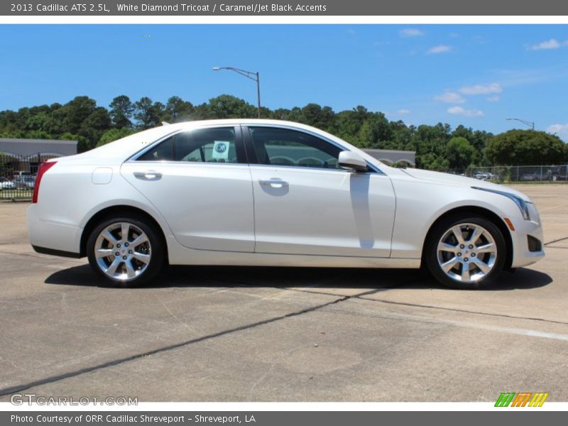 White Diamond Tricoat / Caramel/Jet Black Accents 2013 Cadillac ATS 2.5L