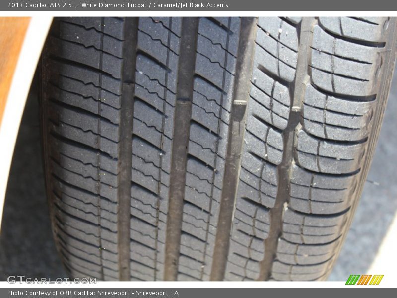 White Diamond Tricoat / Caramel/Jet Black Accents 2013 Cadillac ATS 2.5L