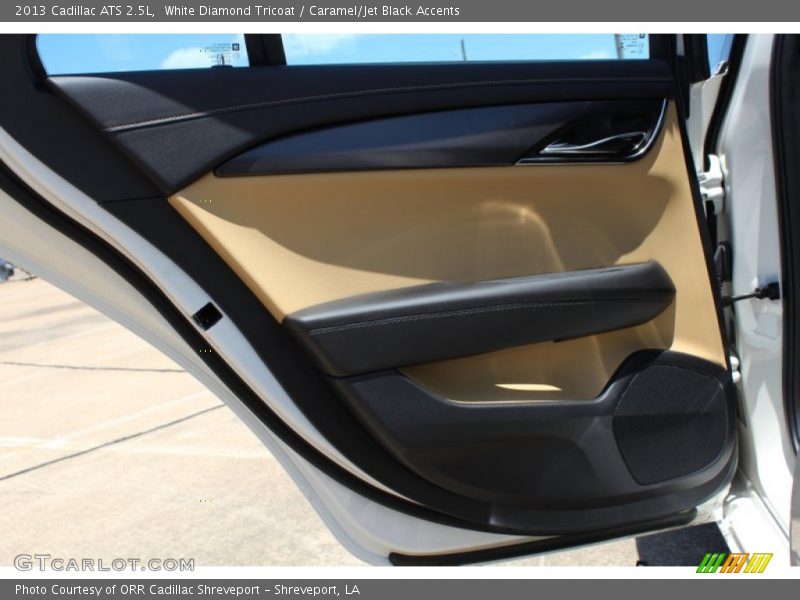 White Diamond Tricoat / Caramel/Jet Black Accents 2013 Cadillac ATS 2.5L