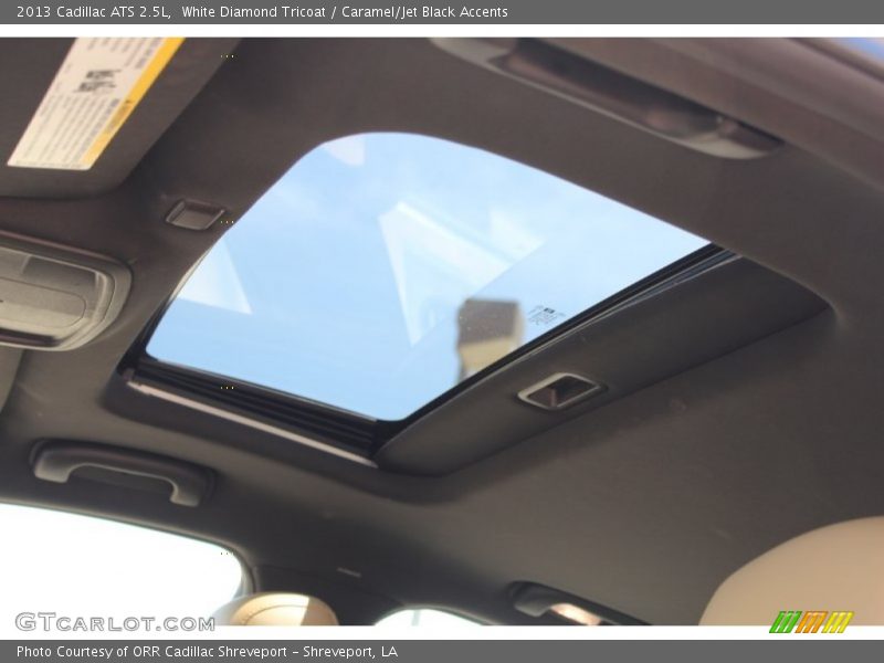 White Diamond Tricoat / Caramel/Jet Black Accents 2013 Cadillac ATS 2.5L