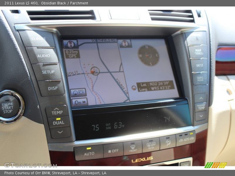 Navigation of 2011 LS 460