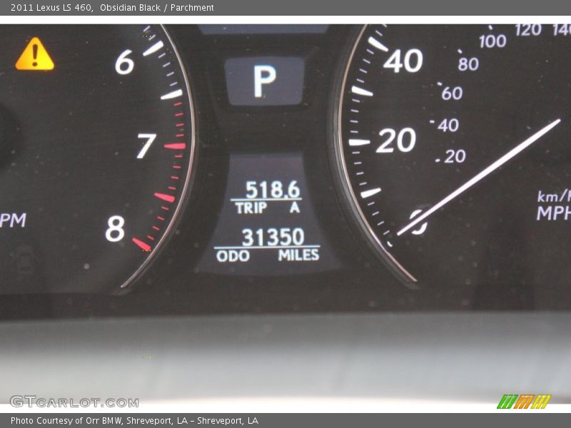 Obsidian Black / Parchment 2011 Lexus LS 460