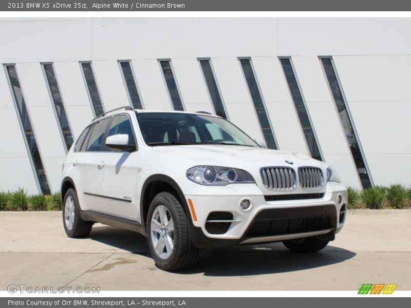 Alpine White / Cinnamon Brown 2013 BMW X5 xDrive 35d
