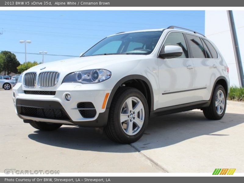 Alpine White / Cinnamon Brown 2013 BMW X5 xDrive 35d