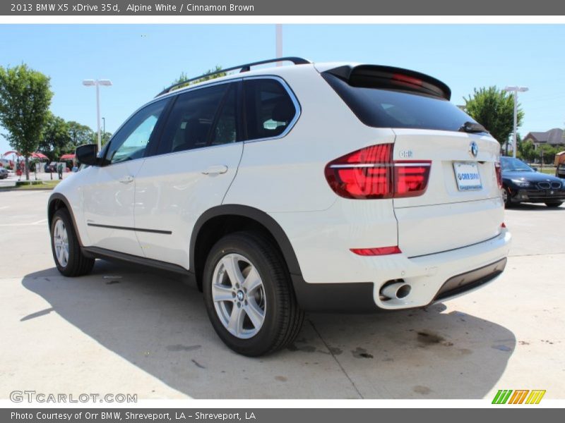 Alpine White / Cinnamon Brown 2013 BMW X5 xDrive 35d