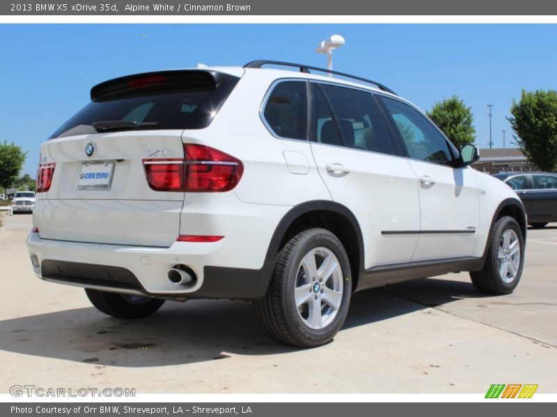 Alpine White / Cinnamon Brown 2013 BMW X5 xDrive 35d