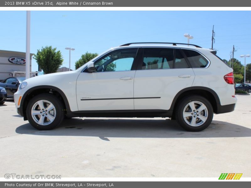 Alpine White / Cinnamon Brown 2013 BMW X5 xDrive 35d