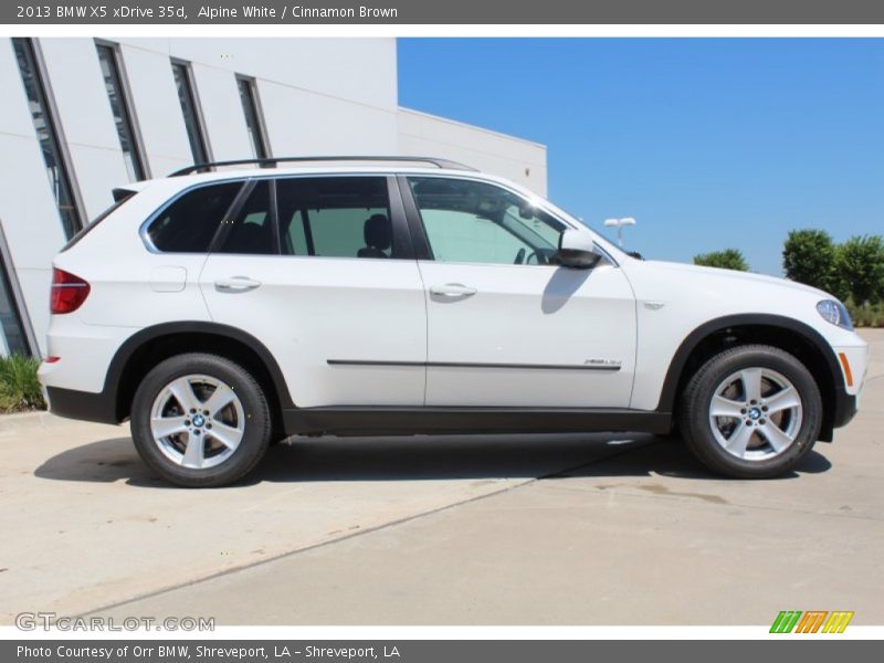 Alpine White / Cinnamon Brown 2013 BMW X5 xDrive 35d