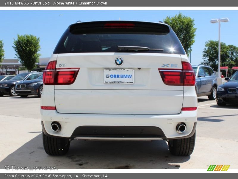 Alpine White / Cinnamon Brown 2013 BMW X5 xDrive 35d