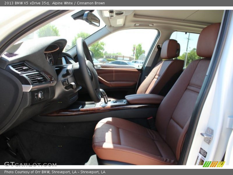 Alpine White / Cinnamon Brown 2013 BMW X5 xDrive 35d