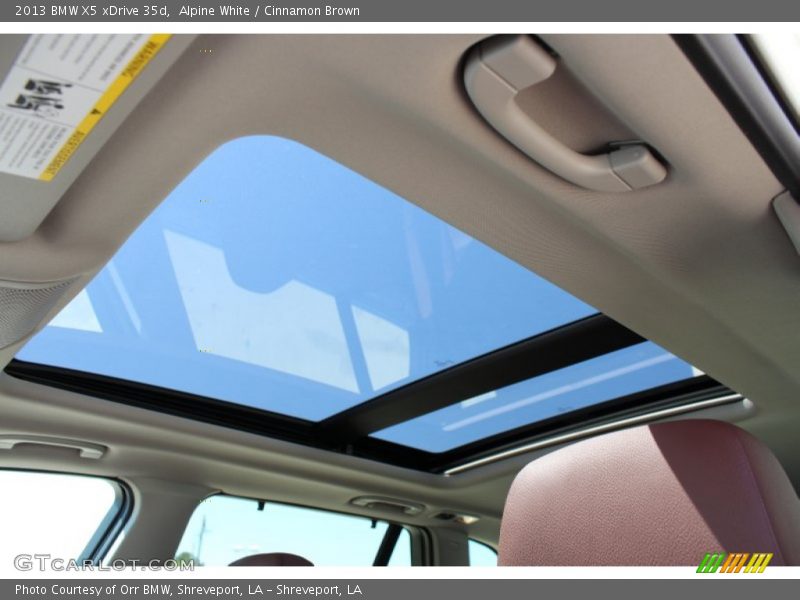 Alpine White / Cinnamon Brown 2013 BMW X5 xDrive 35d