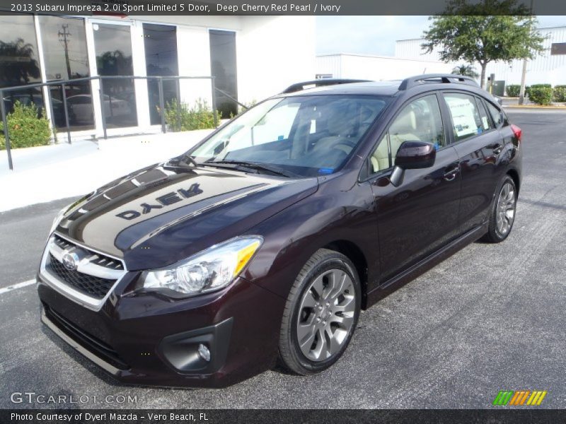 Deep Cherry Red Pearl / Ivory 2013 Subaru Impreza 2.0i Sport Limited 5 Door