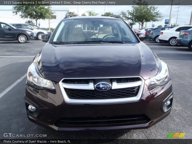 Deep Cherry Red Pearl / Ivory 2013 Subaru Impreza 2.0i Sport Limited 5 Door