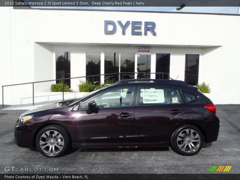 Deep Cherry Red Pearl / Ivory 2013 Subaru Impreza 2.0i Sport Limited 5 Door