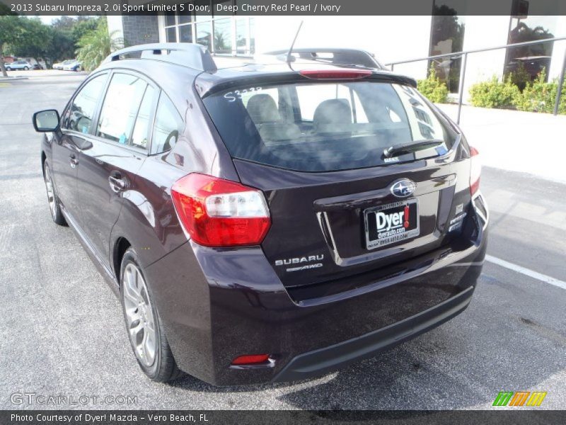 Deep Cherry Red Pearl / Ivory 2013 Subaru Impreza 2.0i Sport Limited 5 Door