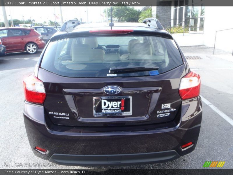 Deep Cherry Red Pearl / Ivory 2013 Subaru Impreza 2.0i Sport Limited 5 Door