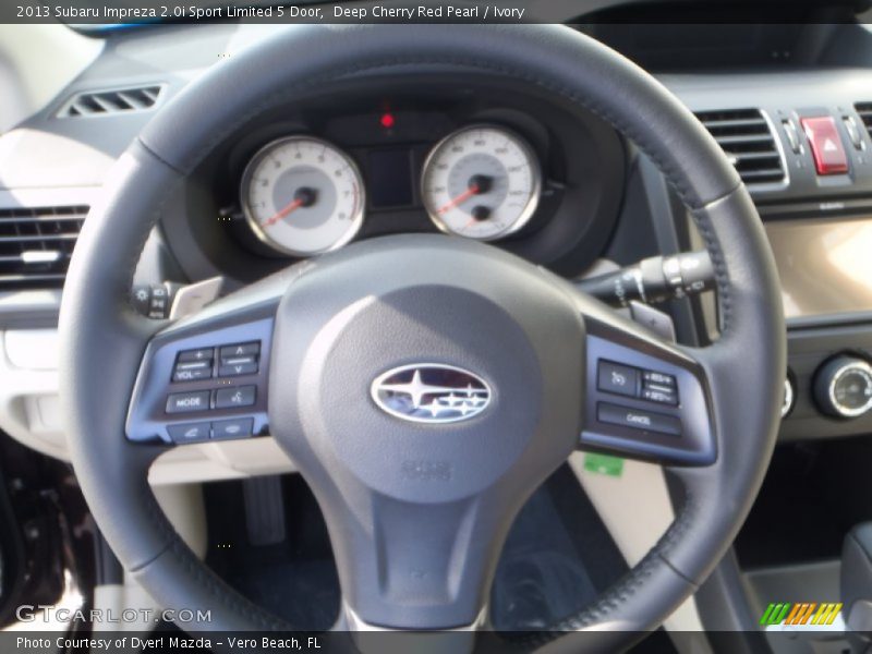 Deep Cherry Red Pearl / Ivory 2013 Subaru Impreza 2.0i Sport Limited 5 Door