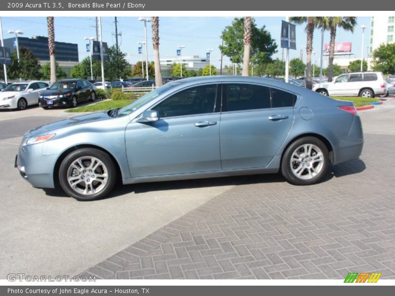 Borealis Blue Pearl / Ebony 2009 Acura TL 3.5