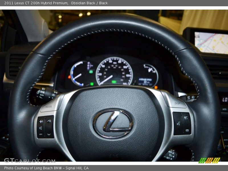 Obsidian Black / Black 2011 Lexus CT 200h Hybrid Premium