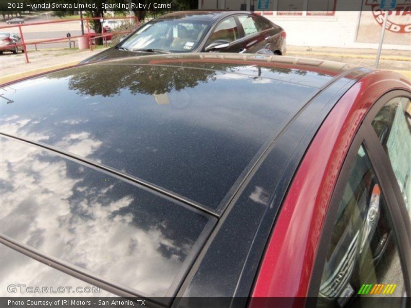 Sparkling Ruby / Camel 2013 Hyundai Sonata Limited
